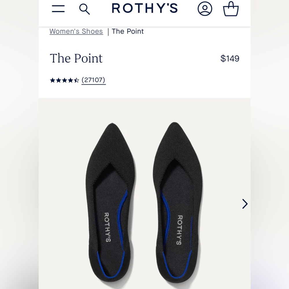 Rothy’s | 12 | The Point in Black